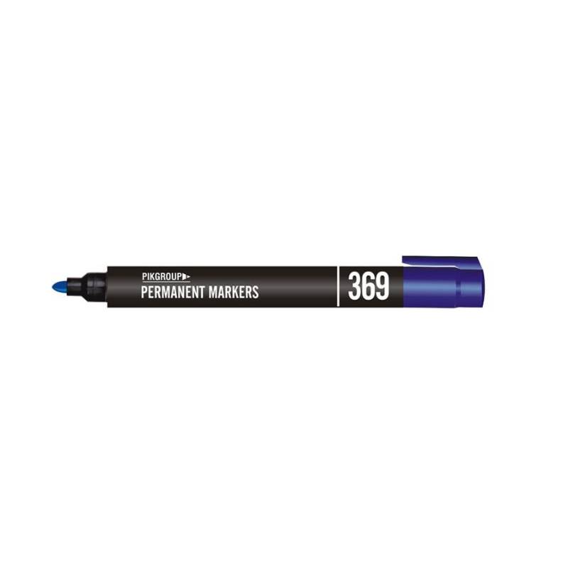 Pik 369 Permanent marker Black (Pack of 10)